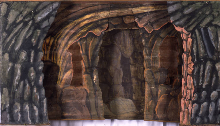 Grotta (fondale) - ambito emiliano (fine sec. XIX)