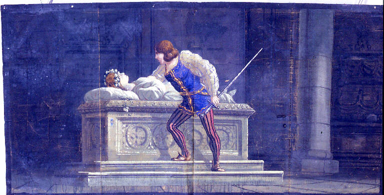 Romeo e Giulietta (plancia) - ambito Italia settentrionale (fine sec. XIX)