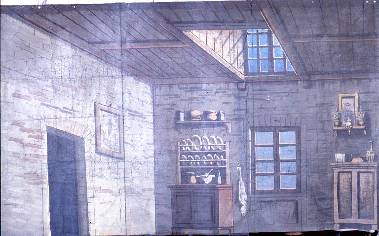 Interno (fondale) - ambito Italia settentrionale (fine sec. XIX)