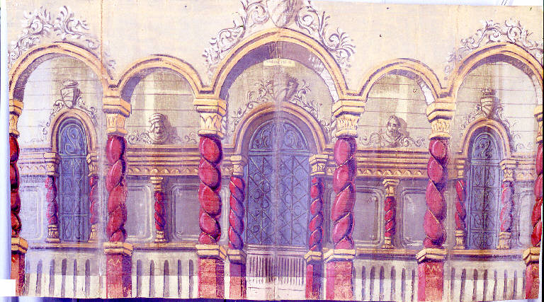 Elementi decorativi architettonici (trasparente) - ambito Italia settentrionale (fine sec. XIX)