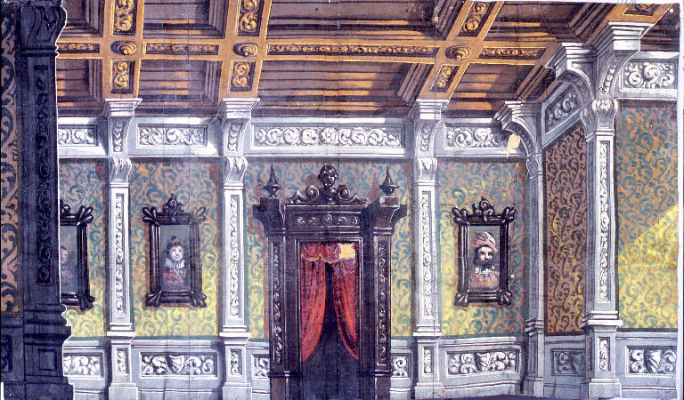 Interno (fondale) - ambito Italia settentrionale (fine sec. XIX)