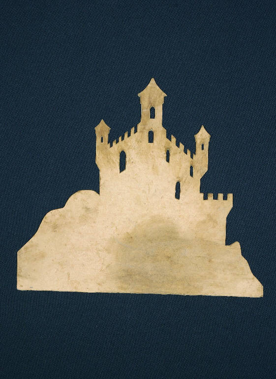 Castello (cartone per trasposizione) - ambito emiliano (fine sec. XIX)