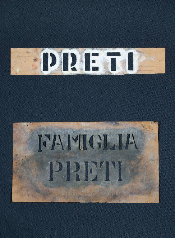 Preti, famiglia preti (cartone per trasposizione) - ambito emiliano (fine sec. XIX)