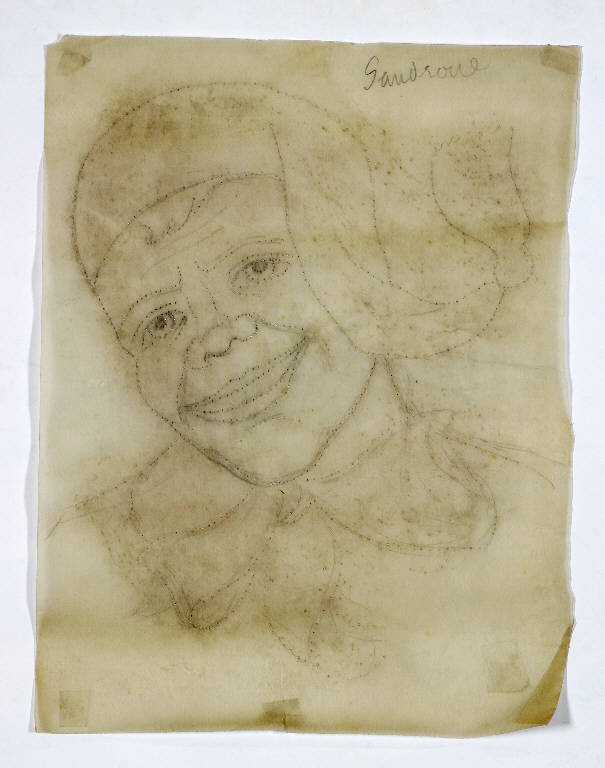 Sandrone (disegno preparatorio) - ambito emiliano (fine sec. XIX)