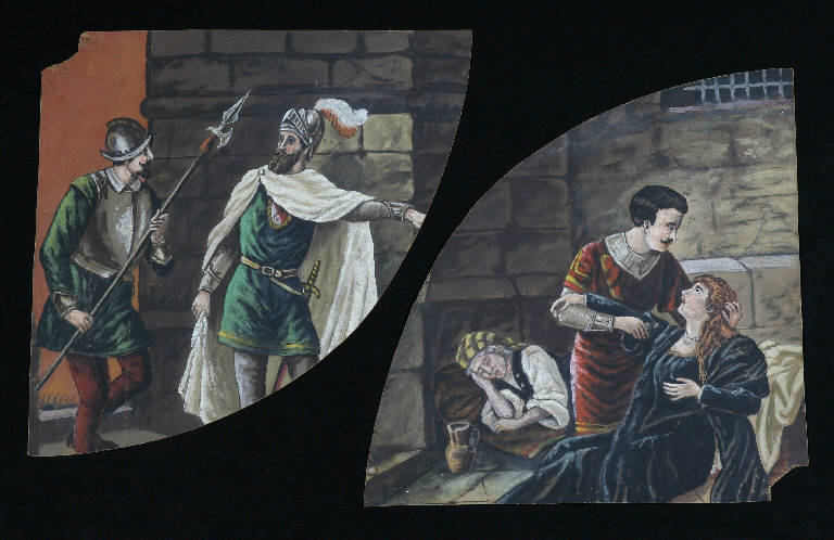 Trovatore (plancia) - ambito emiliano (fine sec. XIX)