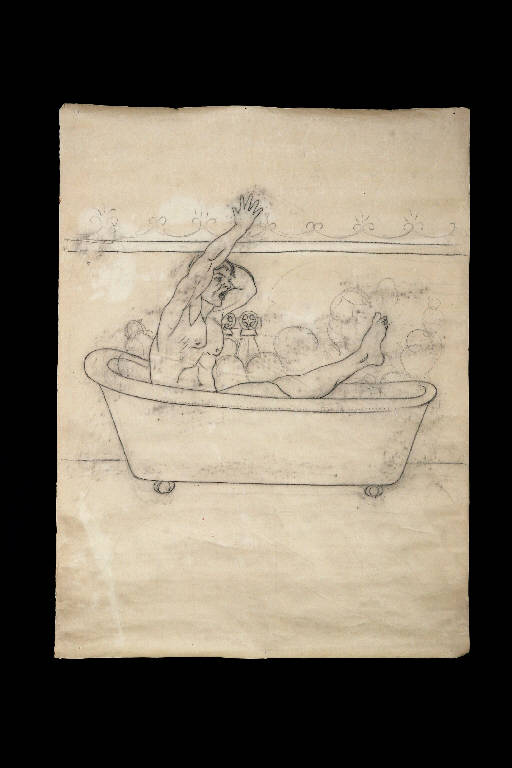 Sandrone (disegno preparatorio) - ambito emiliano (fine sec. XIX)