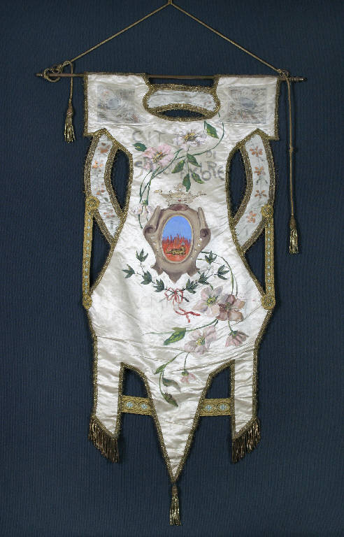 Emblema del Comune di Salsomaggiore (stendardo municipale) - ambito emiliano (fine sec. XIX)