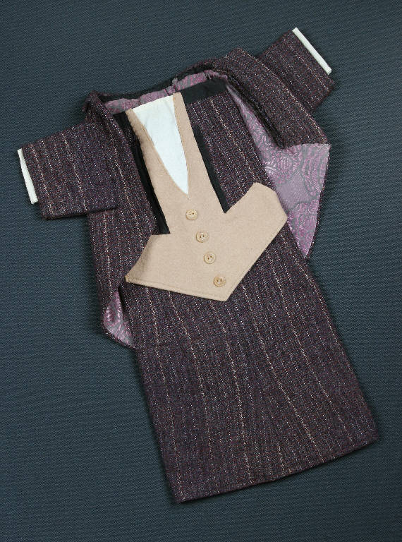 abito maschile di burattino - ambito emiliano (fine sec. XIX)