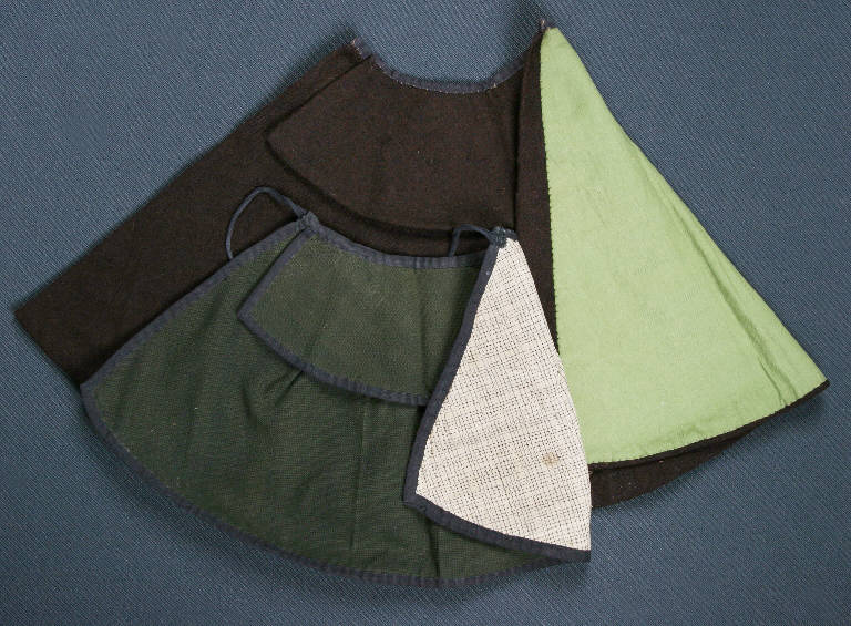 mantello di burattino - ambito emiliano (fine sec. XIX)