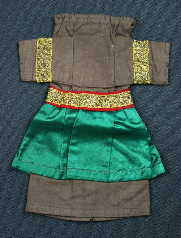 abito di burattino - ambito emiliano (fine sec. XIX)