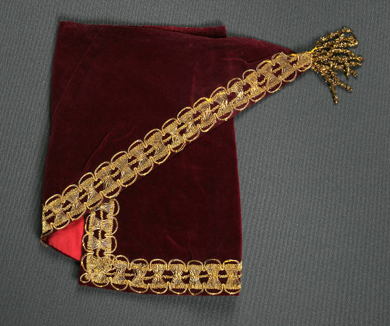 mantello di burattino - ambito emiliano (fine sec. XIX)