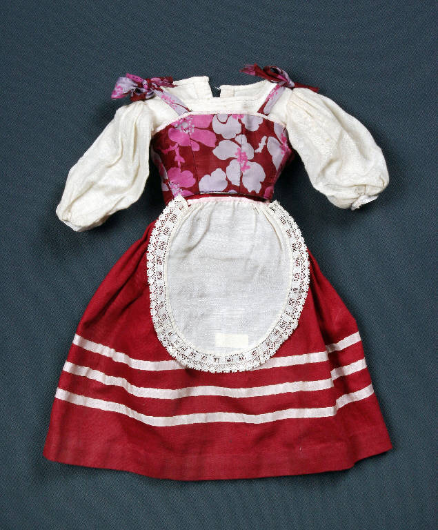 abito femminile di burattino - manifattura emiliana (fine sec. XIX)