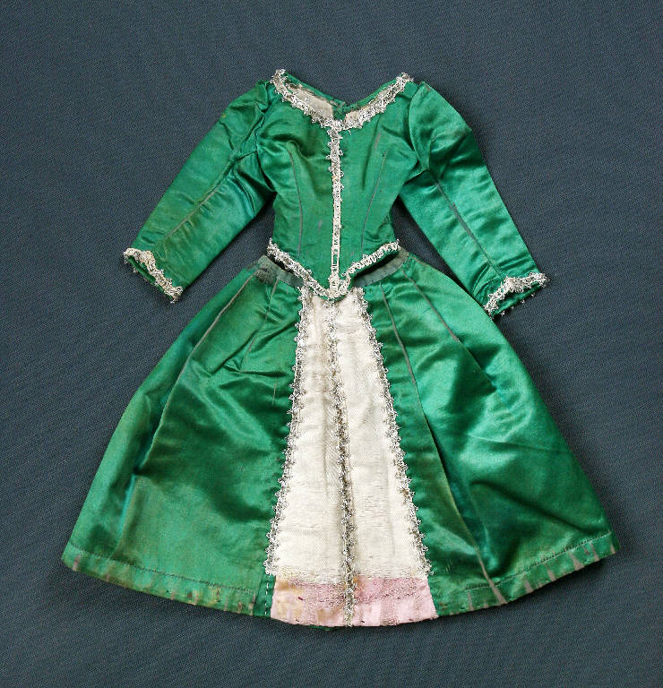 abito femminile di burattino - manifattura emiliana (fine sec. XIX)