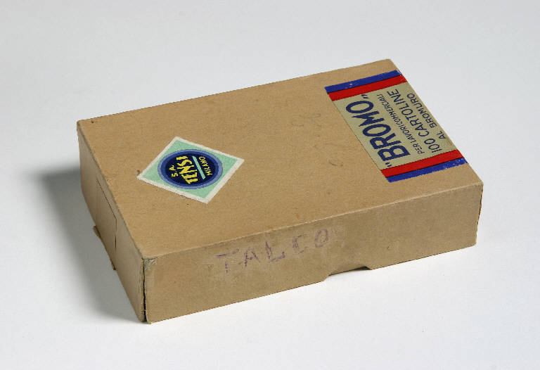 scatola con carta stagnola - ambito emiliano (fine sec. XIX)