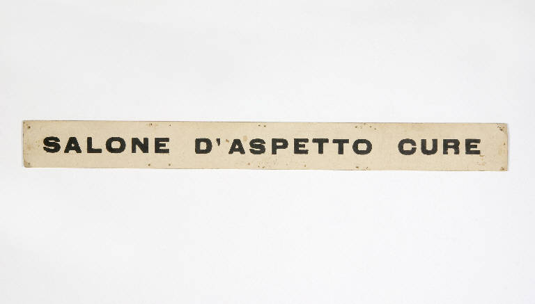 cartello - ambito emiliano (prima metà sec. XX)