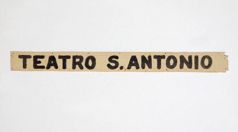 cartello - ambito emiliano (prima metà sec. XX)