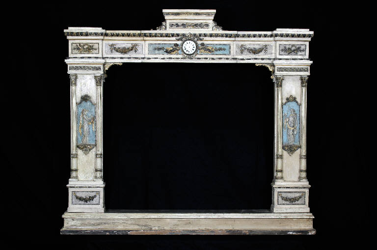 frontone di teatrino - ambito milanese (fine sec. XIX)