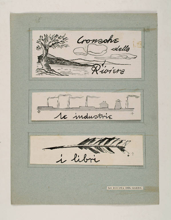 La rivista del Garda, SIMBOLI (collage) di Parenti, Marino (prima metà sec. XX)