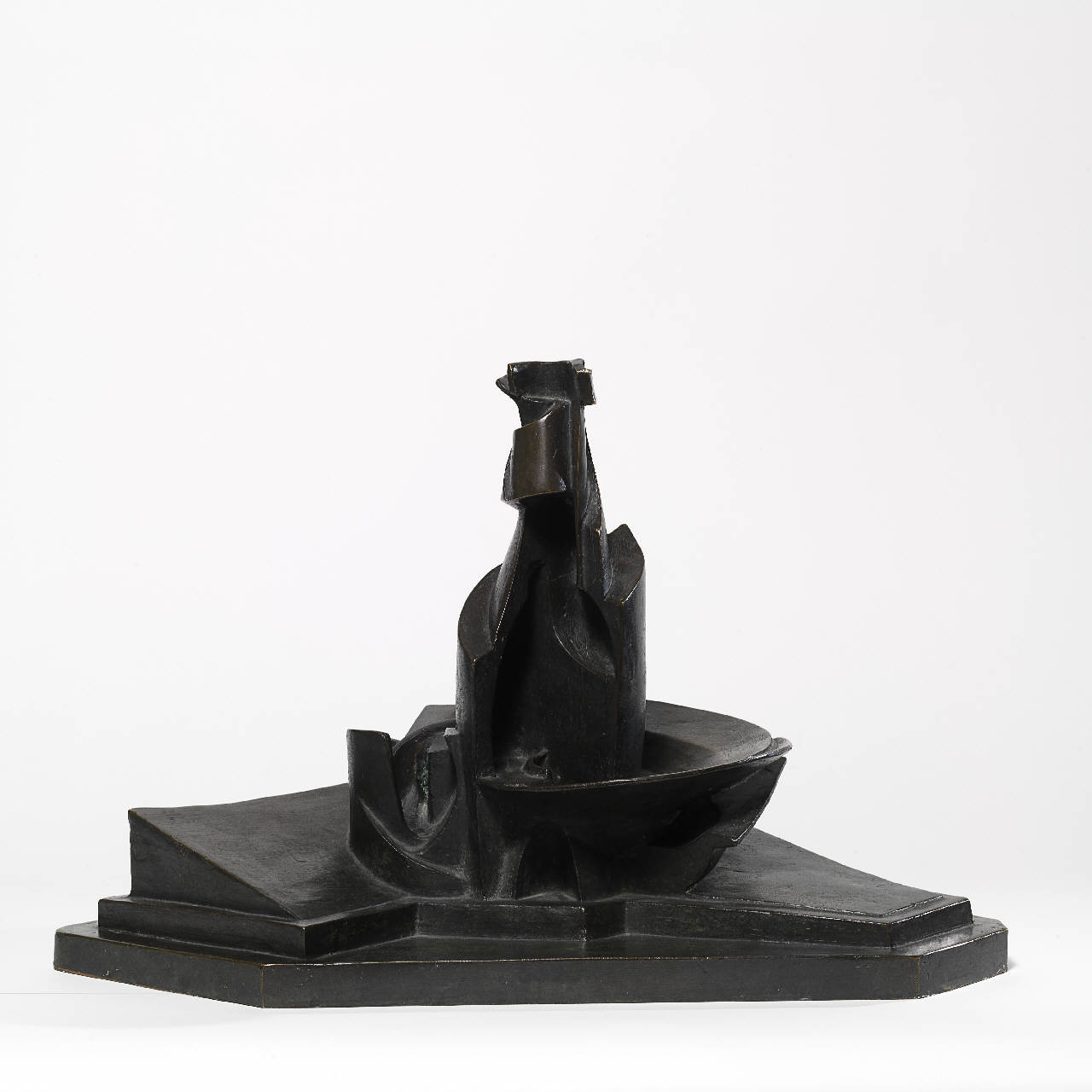 Linee e forza di una bottiglia, Sviluppo di una bottiglia nello spazio, Bottiglia nello spazio (scultura) di Boccioni, Umberto (sec. XX||sec. XX)
