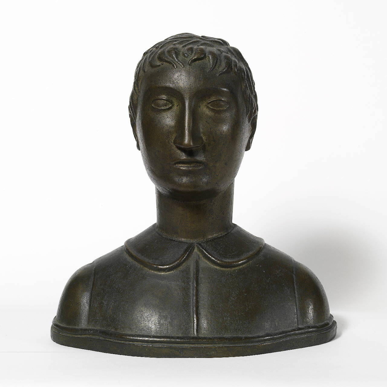 Busto di ragazzo, busto di giovane (scultura) di Martini, Arturo (sec. XX||sec. XX)