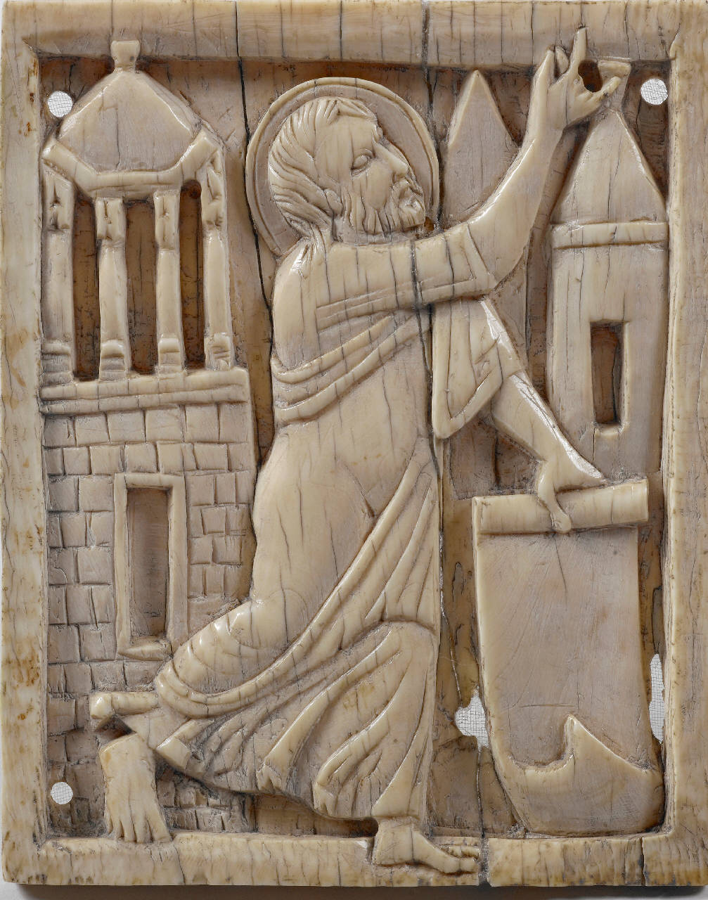 Profeta (placchetta) - bottega occidentale (secc. XI/ XII)