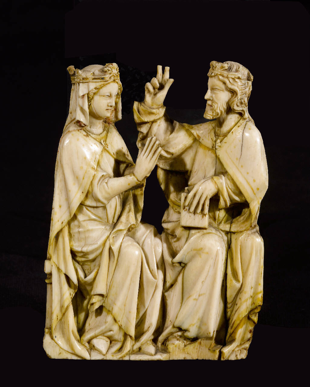 Incoronazione della Vergine (rilievo) - bottega francese (sec. XIV)