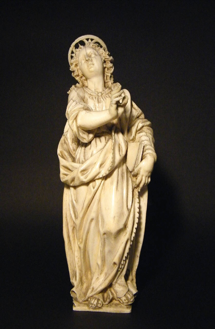san Giovanni ai piedi della croce (statuetta devozionale) - bottega tedesca (?) (sec. XVII)