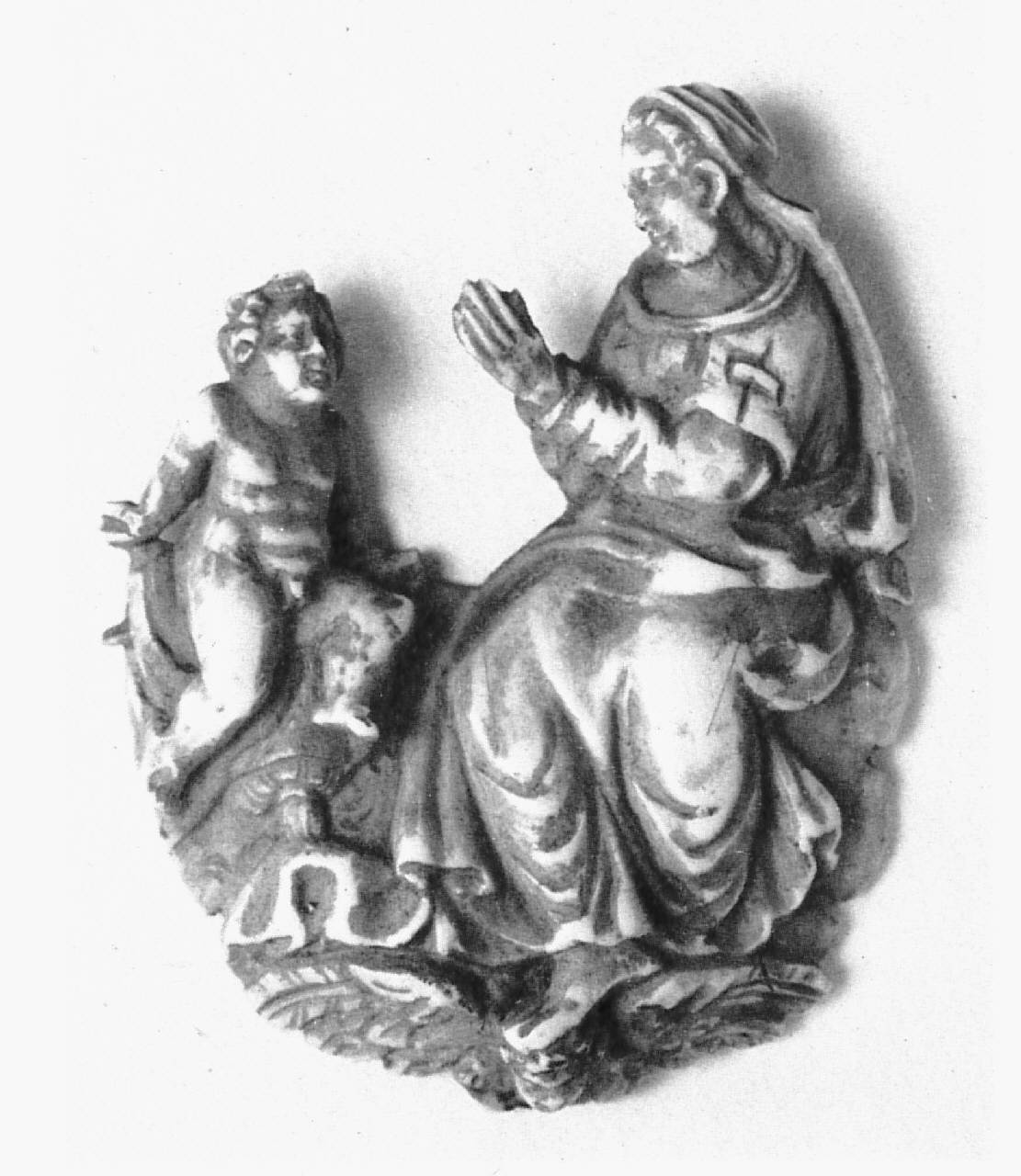Madonna con Bambino (rilievo) - bottega italiana (sec. XVIII)