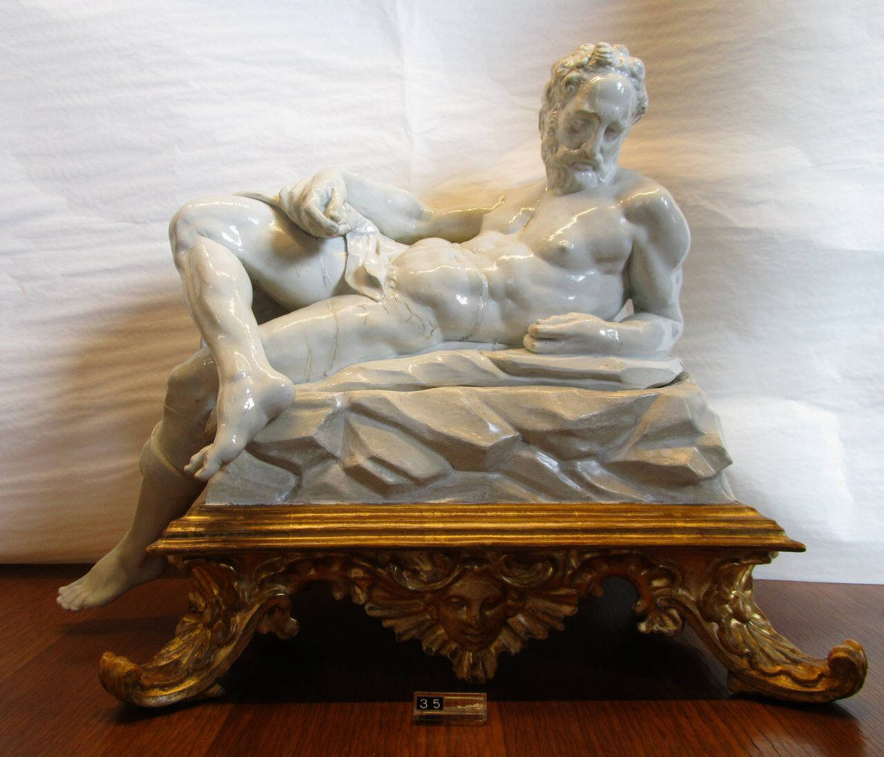 figura di Bruschi, Gaspero; Doccia, Manifattura Ginori; Buonarroti, Michelangelo (seconda metà sec. XVIII)