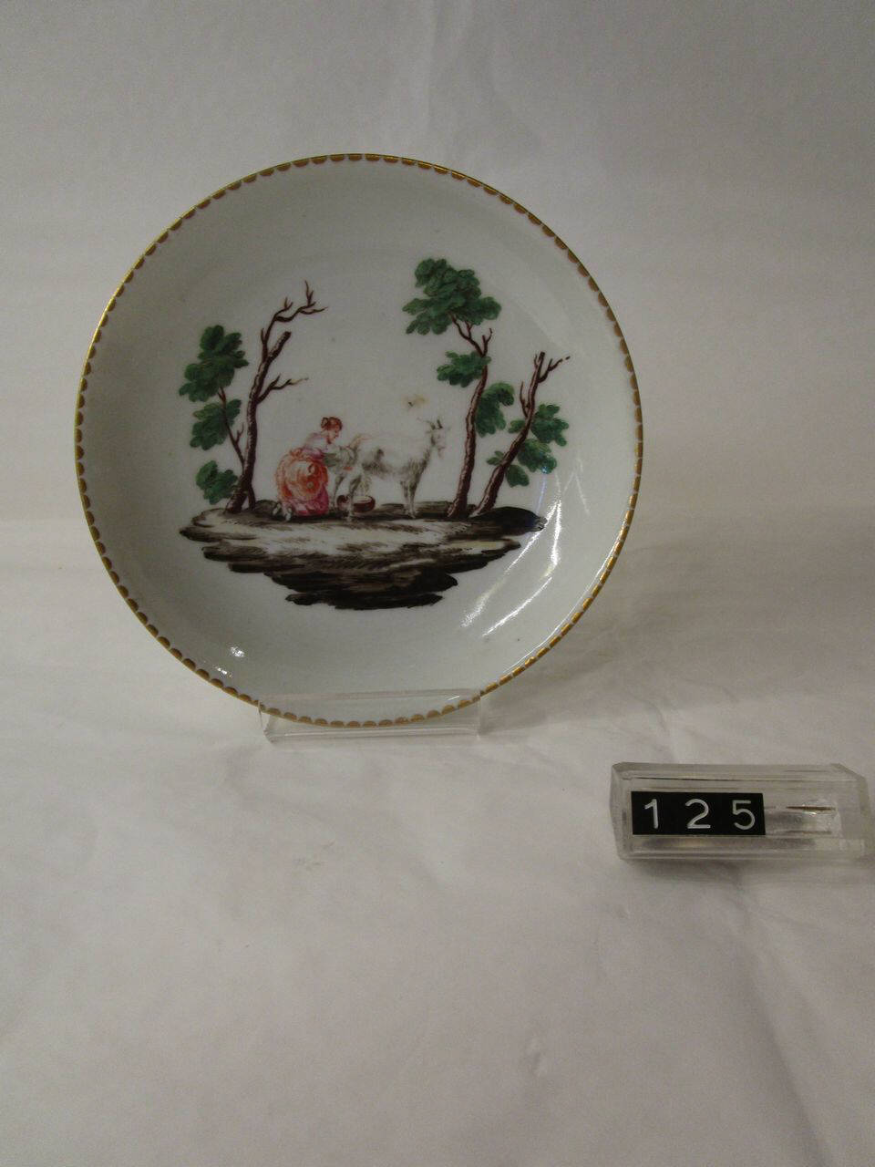 piattino di Doccia, Manifattura Ginori (seconda metà sec. XVIII)