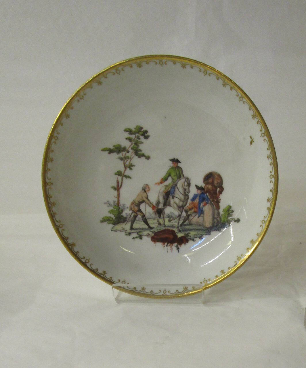 piattino di Vienna, Manifattura di Vienna (metà sec. XVIII)