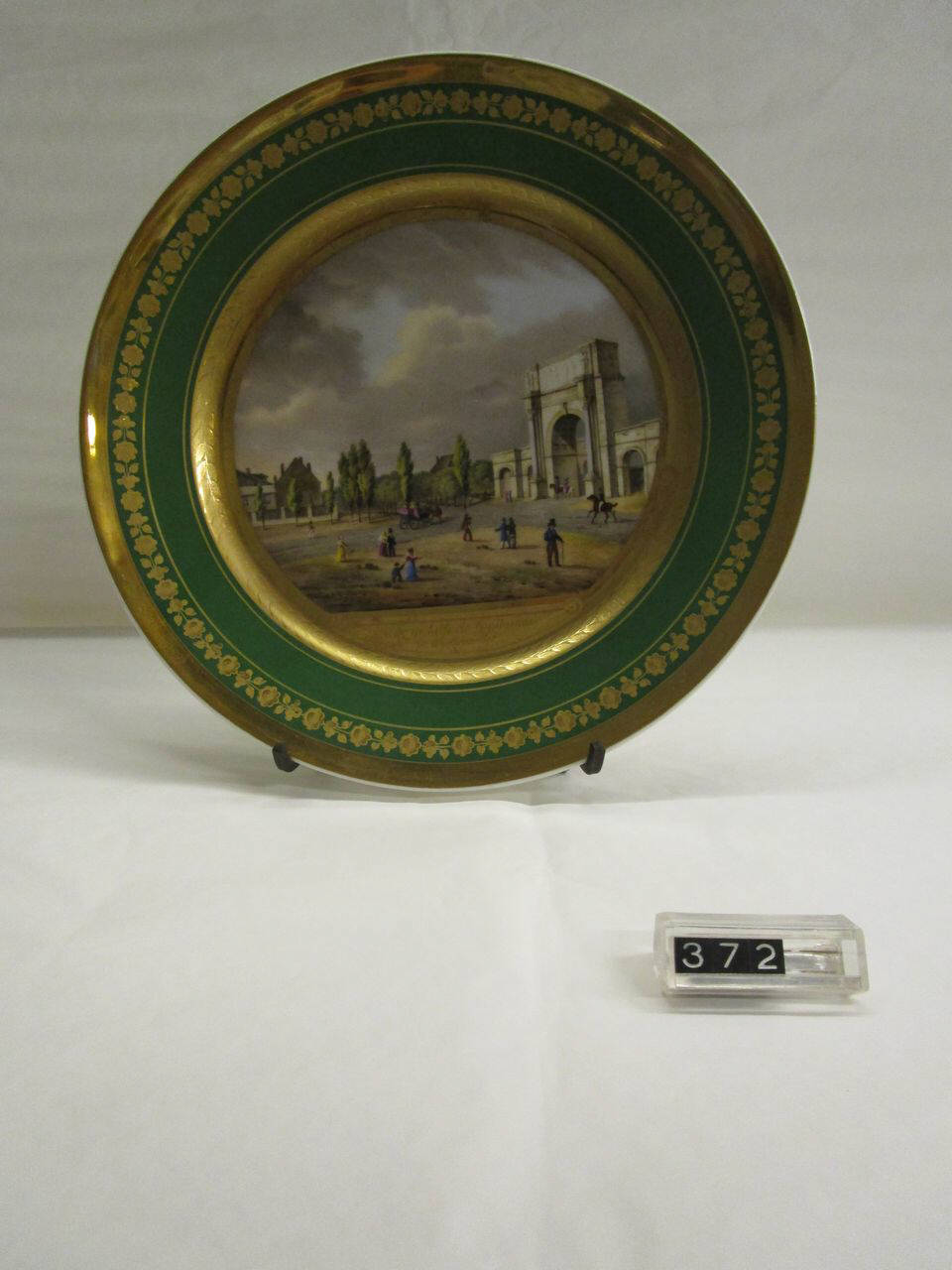 piatto di Bruxelles, Manifattura Faber (prima metà sec. XIX)