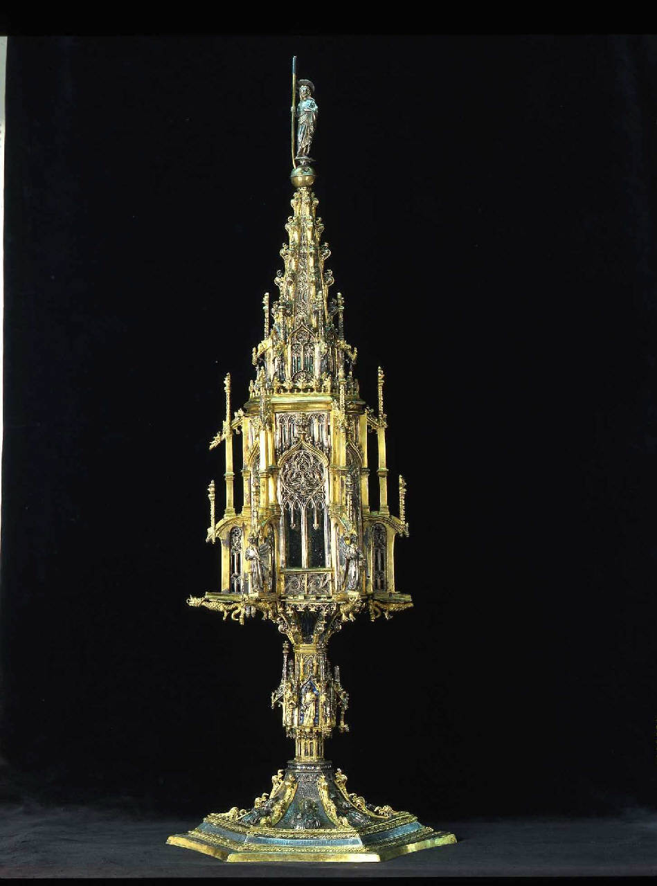 ostensorio architettonico - ambito lombardo (sec. XV)