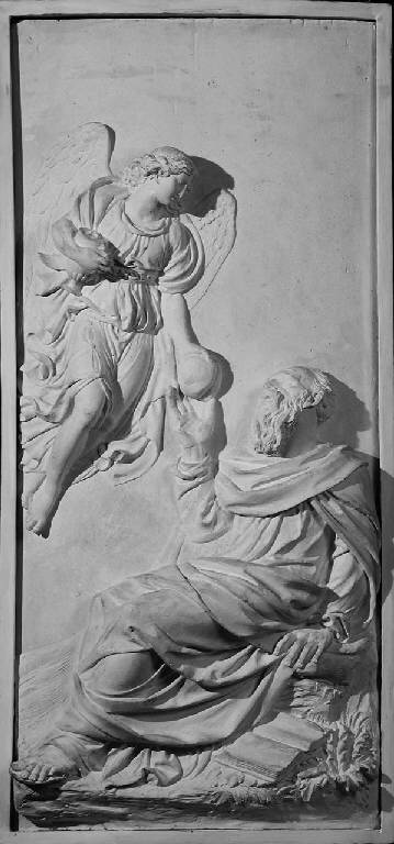 Elia nel deserto nutrito dall'angelo (rilievo) di Appiani, Andrea; Pizzi, Angelo (sec. XVIII)