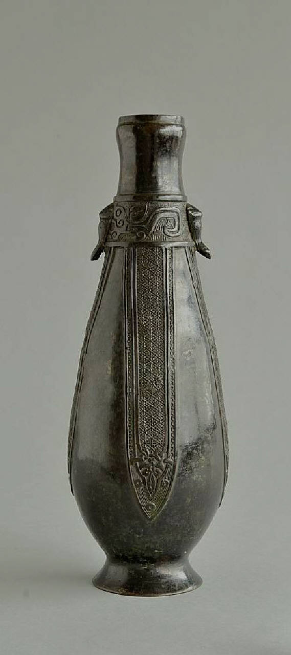 motivi decorativi astratti (vaso) - ambito Cina (sec. XX)