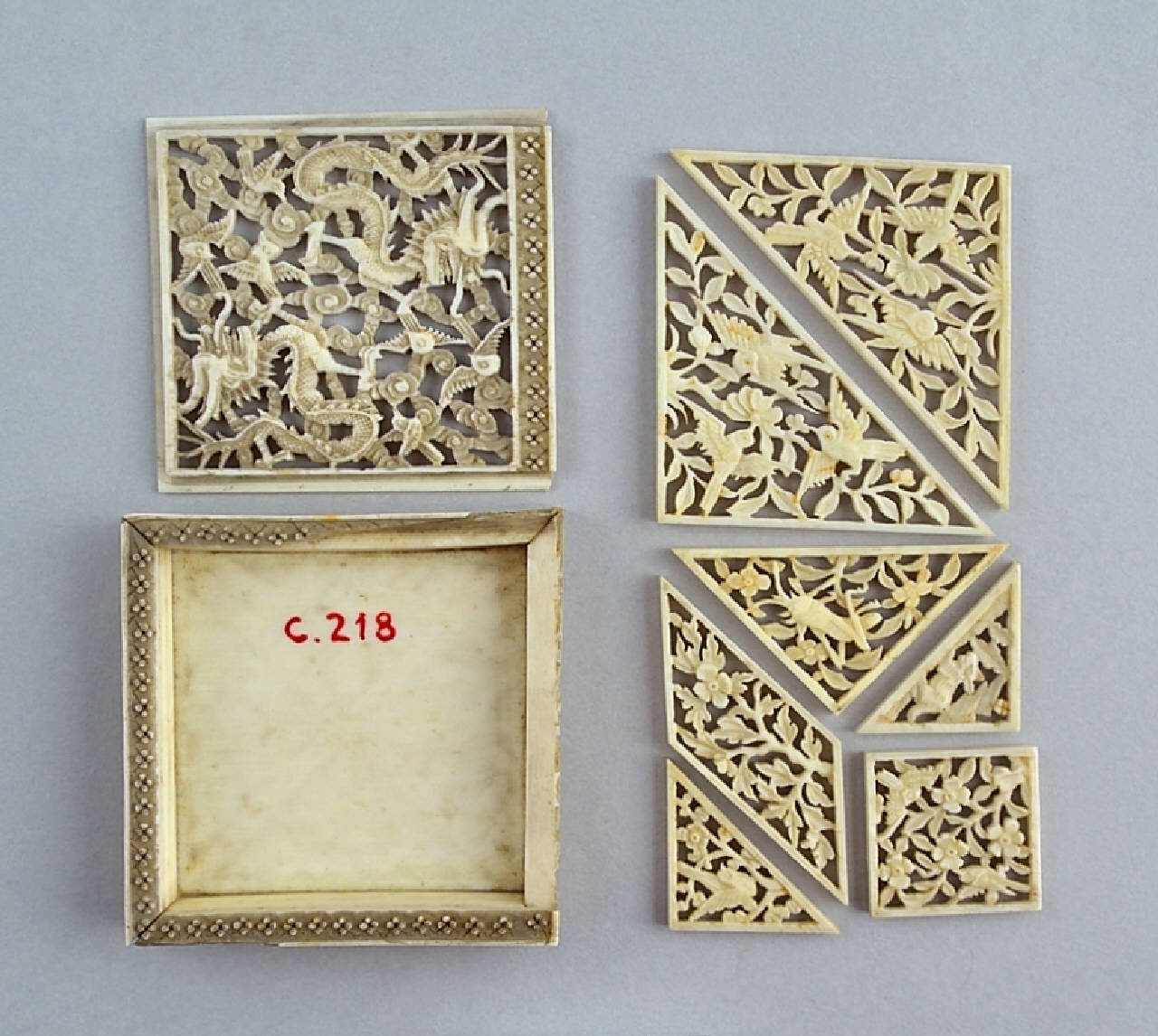 Draghi e uccelli (gioco) - ambito Cina (sec. XIX)