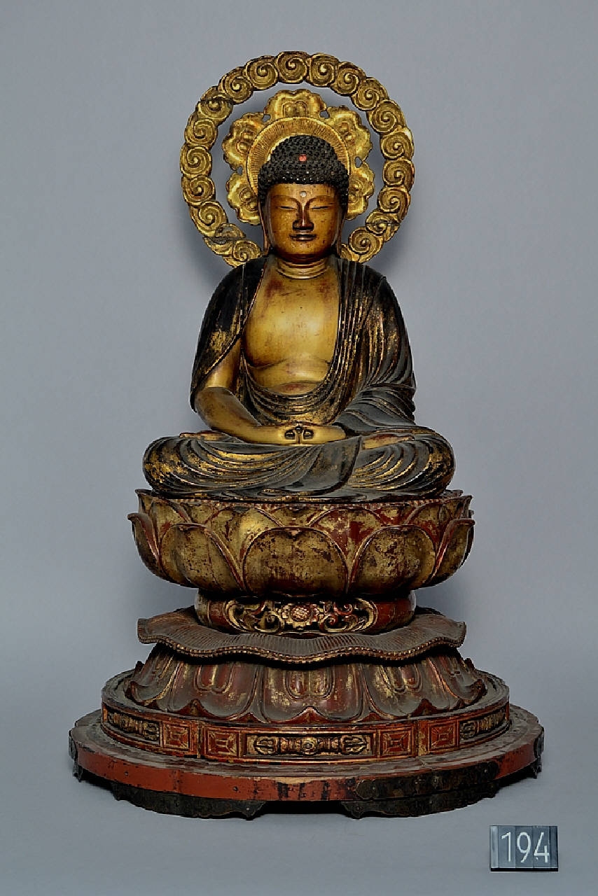 Buddha Amida (statua) - ambito Giappone (fine|| sec. XVIII||secc. XIV/ XVIII)