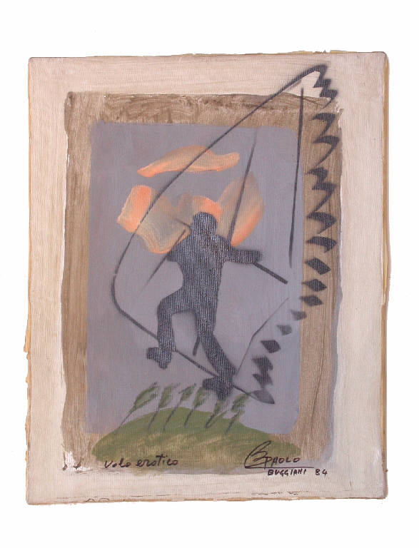 Volo Erotico (dipinto) di Buggiani Paolo (sec. XX)