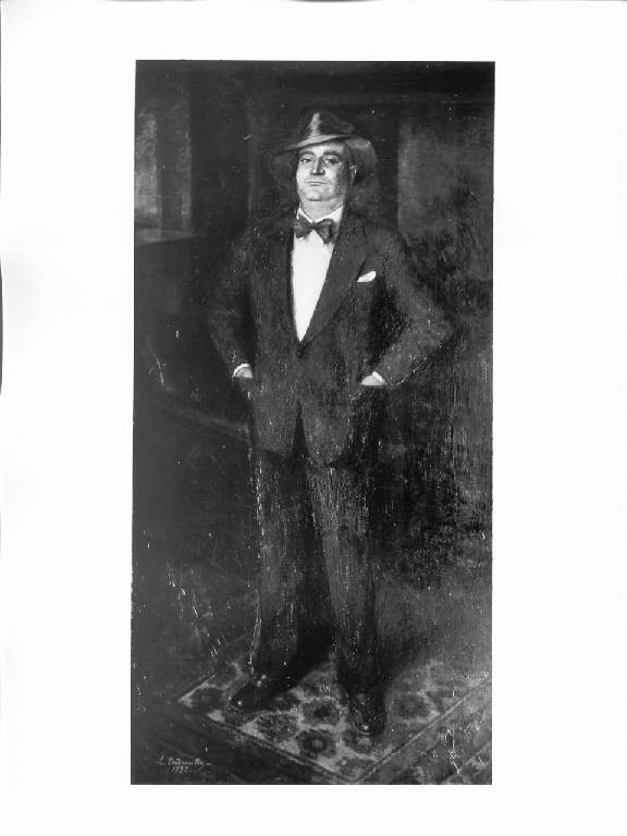 Ritratto di Angelo Rizzoli (dipinto) di Dudreville, Leonardo (secondo quarto sec. XX)