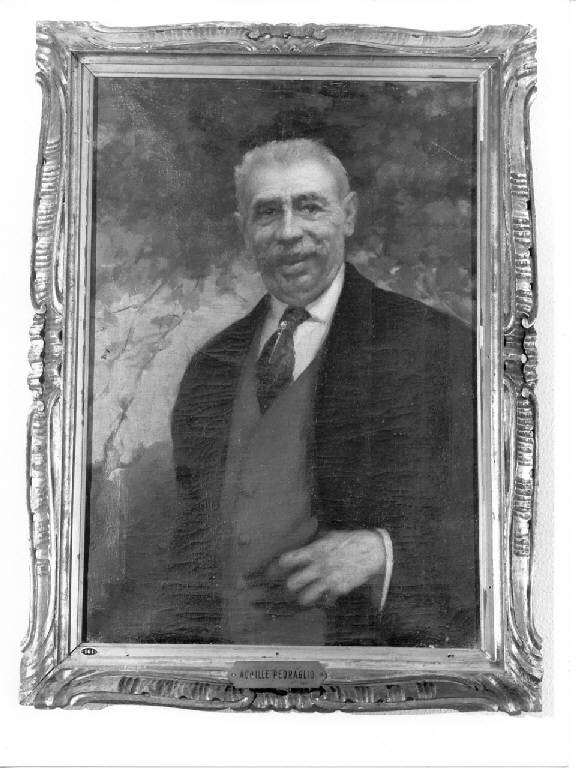 Ritratto di Achille Pedraglio (dipinto) - ambito lombardo (secondo quarto sec. XX)