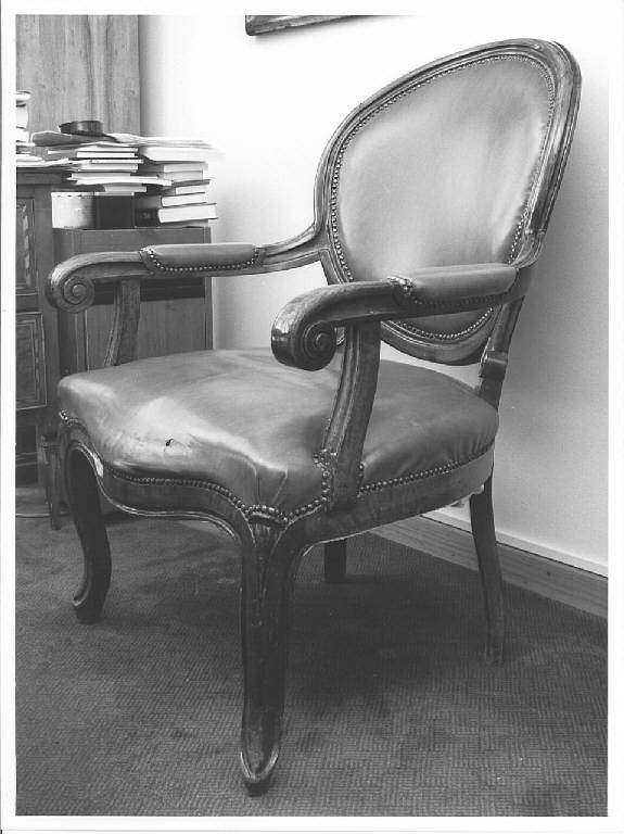 poltrona - ambito lombardo (seconda metà sec. XVIII)