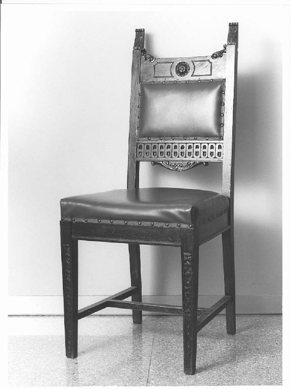 sedia - ambito lombardo (prima metà sec. XIX)