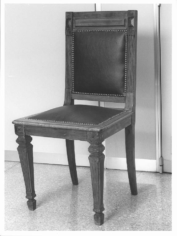 sedia - ambito lombardo (primo quarto sec. XIX)