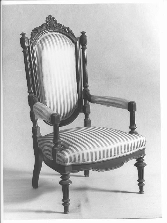 poltrona - ambito lombardo (ultimo quarto sec. XIX)