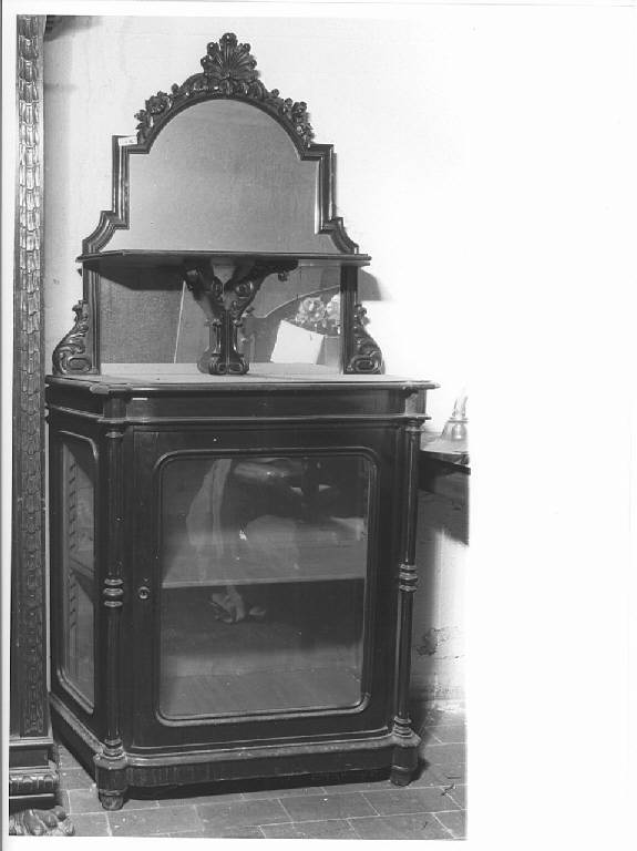 credenza con alzata - ambito lombardo (ultimo quarto sec. XIX)