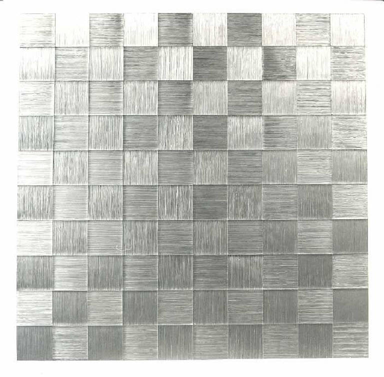 Normale, Composizione di segni e forme cinetiche (dipinto) di Passa Antonio (ultimo quarto sec. XX)