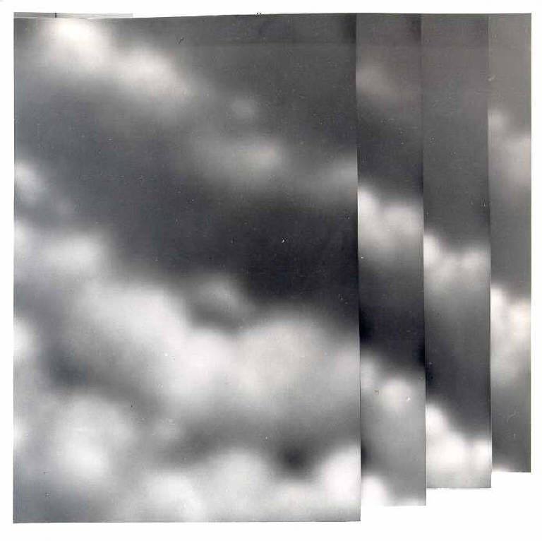 Quattro trance, Cielo con nuvole (dipinto) di Carena Antonio (terzo quarto sec. XX)