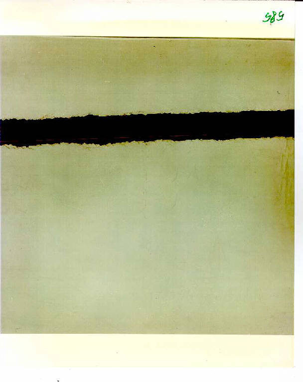 Articolazione segnica cromatico materica, Composizione di linee orizzontali (dipinto) di Agosti Sergio (ultimo quarto sec. XX)