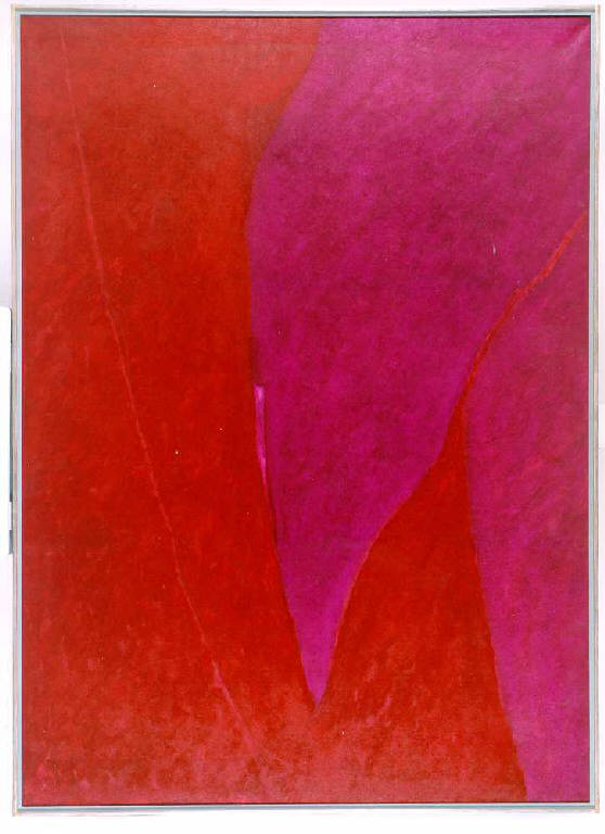 Apparso, Composizione di forme lbere e aperte (dipinto) di Verga Pier Antonio (fine sec. XX)