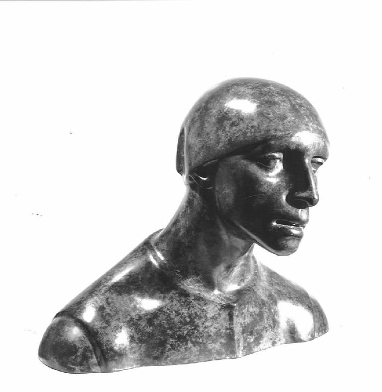 La contadina, Figura femminile (scultura) di Bonomi Carlo (prima metà sec. XX)